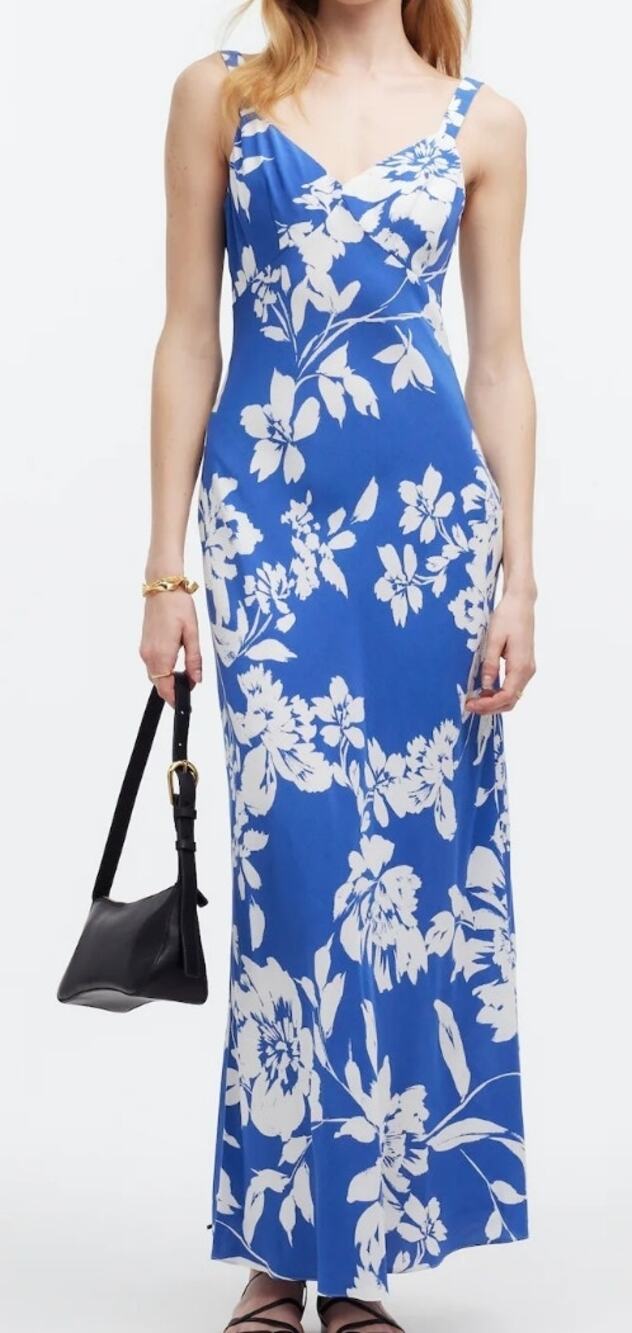 Madewell Tank Midi Dress in Floral Size 14 NWT